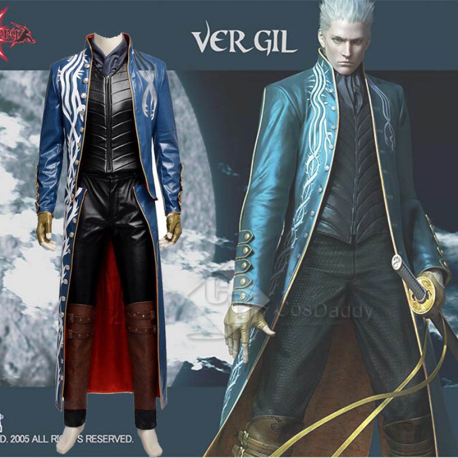 Devil May Cry 3 Vergil Leather Coat