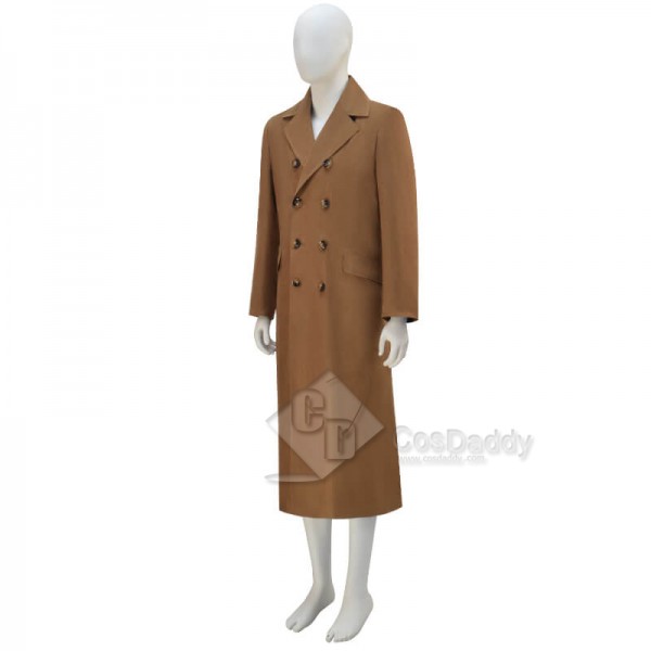 10th Doctor Suede Trench Coat Doctor Who Tenth Doctor Coat CosDaddy