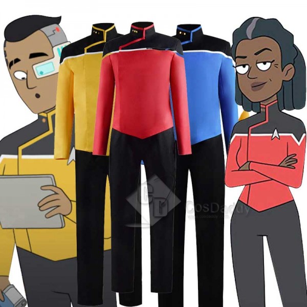 Star Trek Lower Decks Red Blue Yellow Uniform Unis...