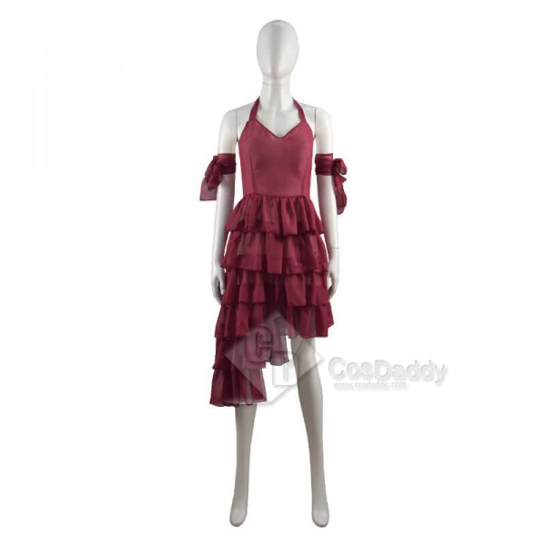 CosDaddy Suicide Squad Harley Quinn 2021 Movie Red Dress Cosplay Costume