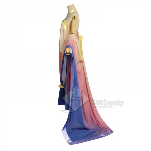 Star Wars 3 Padme Amidala Rainbow Lake Dress Cosplay Costumes Halloween Party Suit