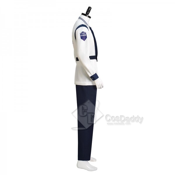 2023 Live Action One Piece Marine Cadet Uniform Cosplay Costume Long Sleeve Version