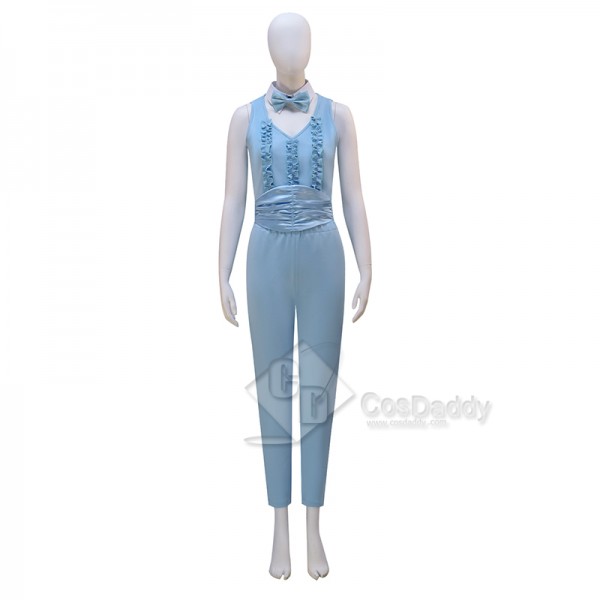 Dumb and Dumber Harry Dunne Blue Suit Cosplay Costume Halloween Outfit For Women