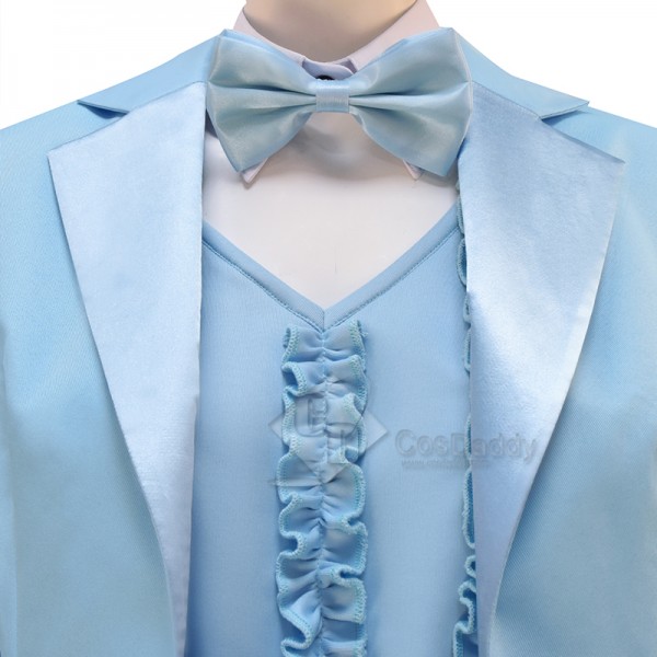 Dumb and Dumber Harry Dunne Blue Suit Cosplay Costume Halloween Outfit For Women