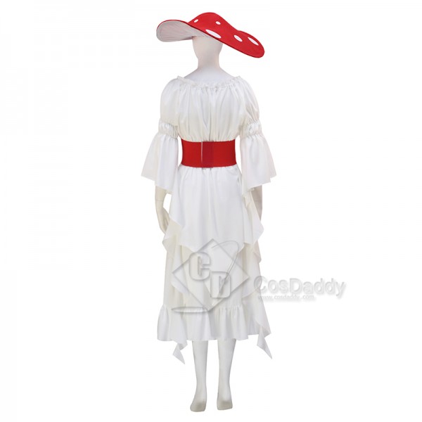 Renaissance Mushroom Medieval Cosplay Costume Victorian Fairy Retro Dress Halloween Party Suit