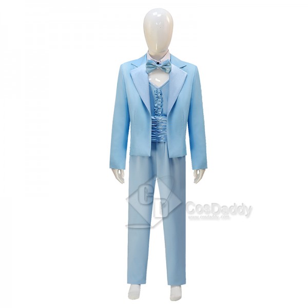 Dumb and Dumber Harry Dunne Blue Suit Cosplay Costume Girls Halloween Carnival Suit