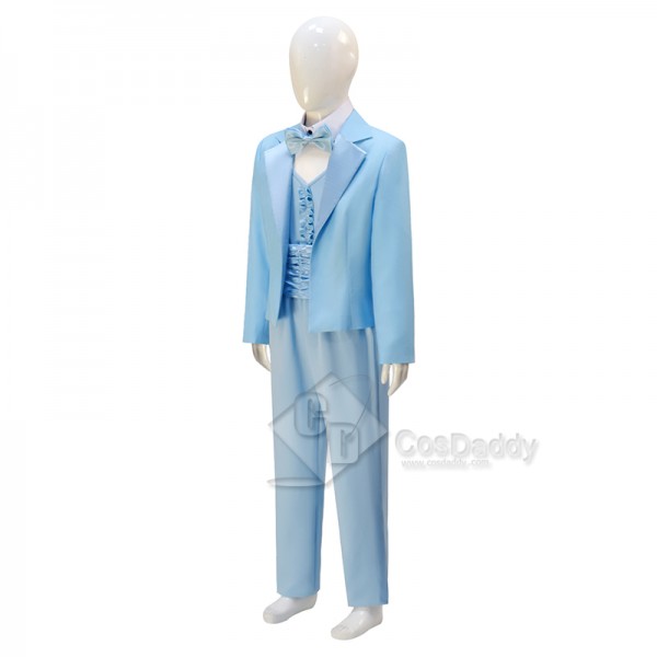 Dumb and Dumber Harry Dunne Blue Suit Cosplay Costume Girls Halloween Carnival Suit