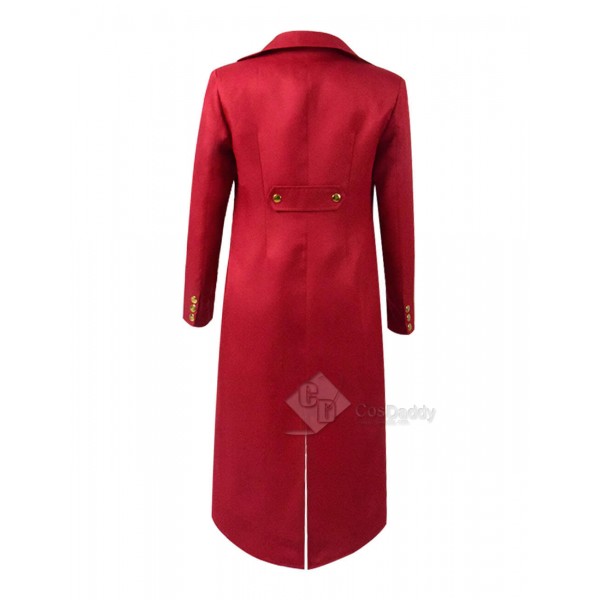 Steampunk Costumes For Kids Fashion Red Long Jacket Cosplay