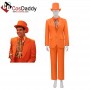 Dumb and Dumber Lloyd Christmas Men Orange Suit Co...