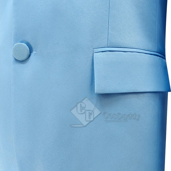 Dumb and Dumber Boy Harry Dunne Blue Suit Cosplay Costume Halloween Carnival Suit