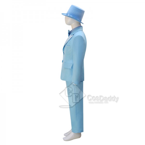 Dumb and Dumber Boy Harry Dunne Blue Suit Cosplay Costume Halloween Carnival Suit