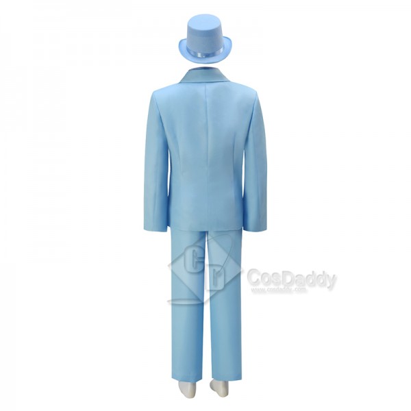 Dumb and Dumber Boy Harry Dunne Blue Suit Cosplay Costume Halloween Carnival Suit