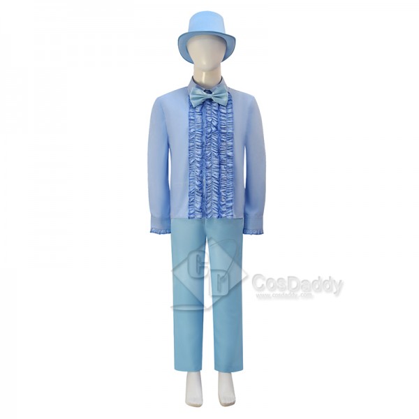 Dumb and Dumber Boy Harry Dunne Blue Suit Cosplay Costume Halloween Carnival Suit