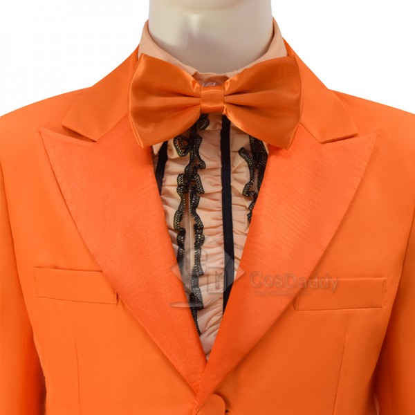 Dumb and Dumber Boy Lloyd Christmas Orange Suit Cosplay Costume Halloween Carnival Suit