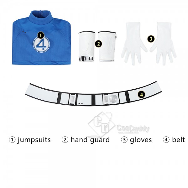 The Fantastic 4 First Steps Mister Fantastic Reed Richards Cosplay Costume Halloween Outfit