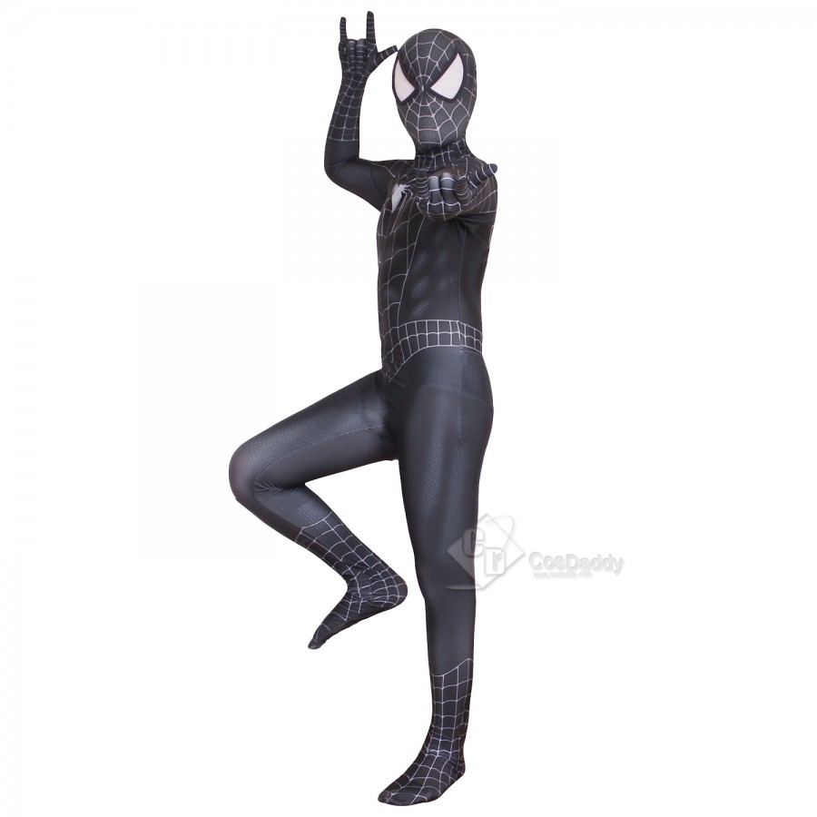 Spider-man: No Way Home Black Spiderman Zentai Bodysuit Kids Boys
