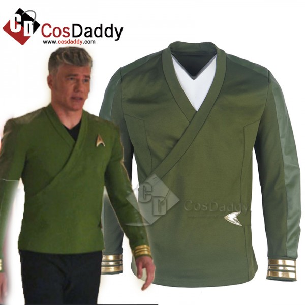 Star Trek: Strange New Worlds Captain Pike Cosplay Costume Green Recreation Tunic