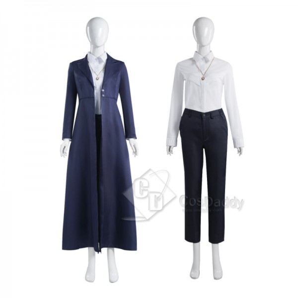 Agatha All Along Agnes Agatha Harkness Cosplay Costume Dark Blue Suit Full Set