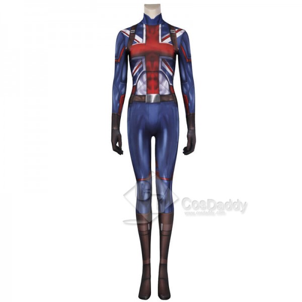 What If Peggy Carter Captain Carter Costume Jumpsuit Onesies Cosplay Outfit