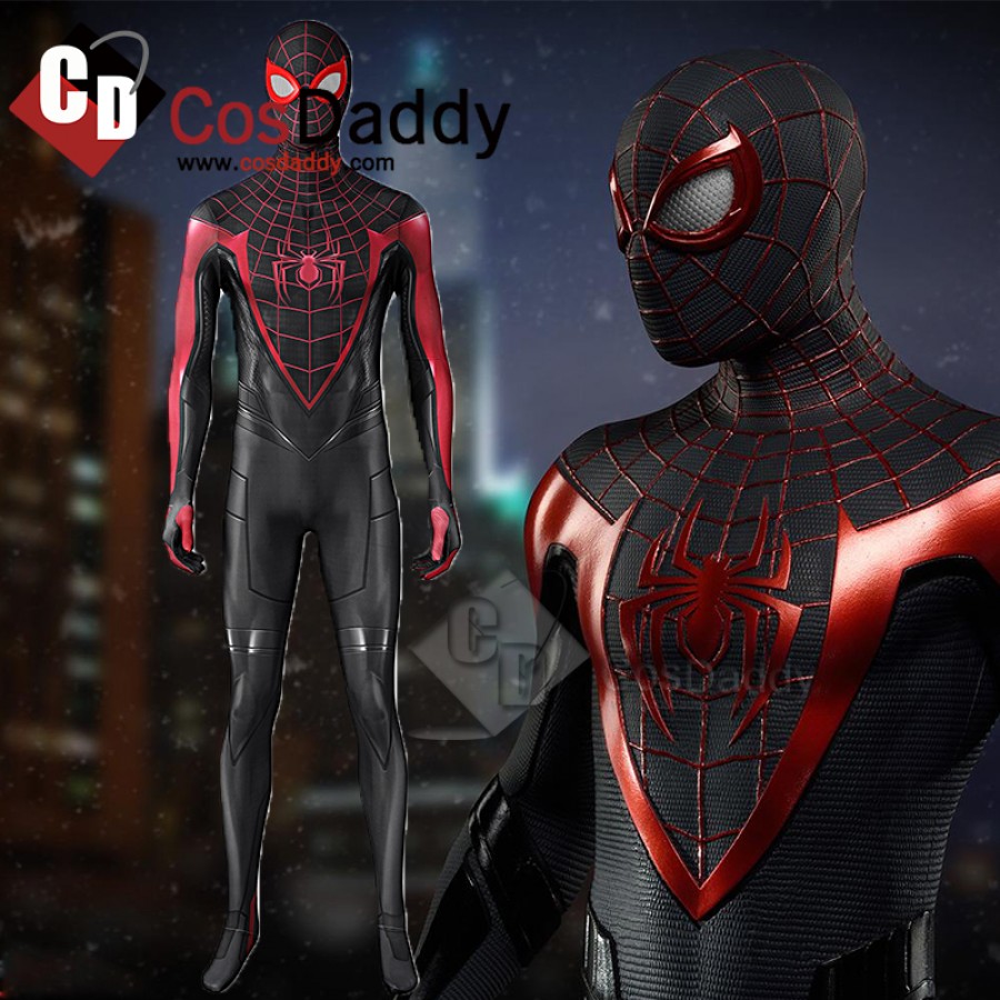 Cool Spider-man Miles Morales Cosplay Costume Spiderman Jumpsuit