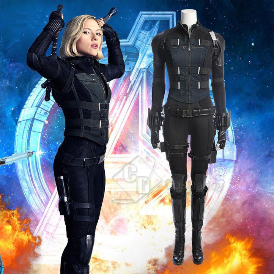 Cosdaddy Avengers Infinity War Black Widow Natasha Romanoff Cosplay Costume