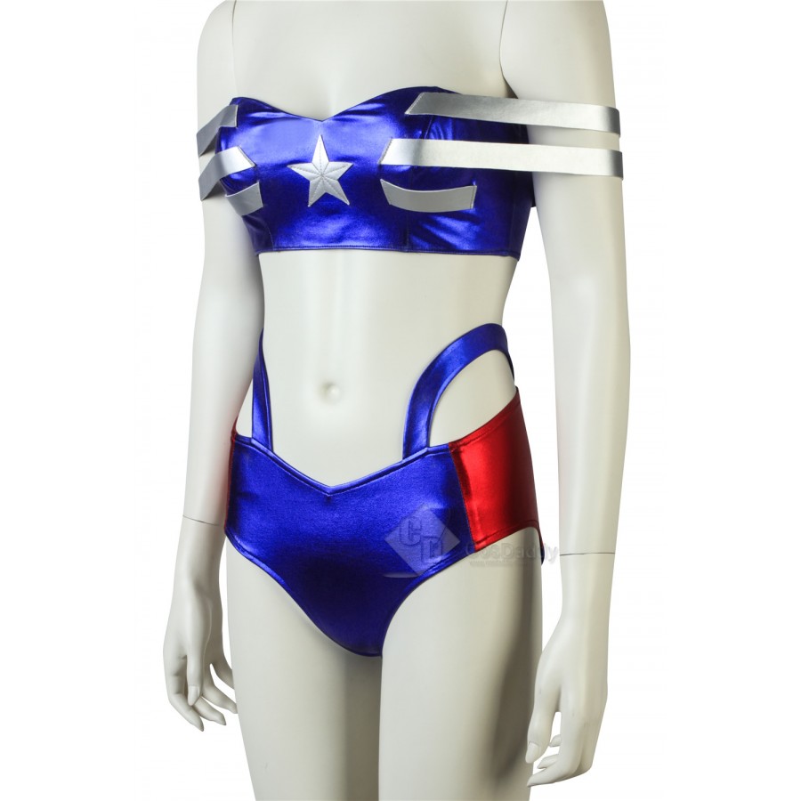 Captain America Cosplay Costume Bodysuit Sexy